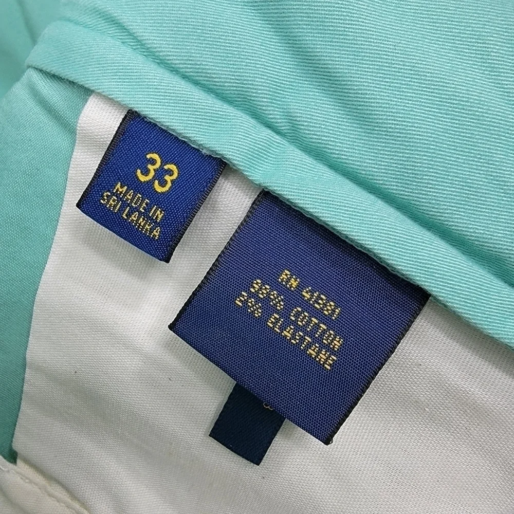 Polo by Ralph Lauren Mint Green Flat Front Men’s Shorts